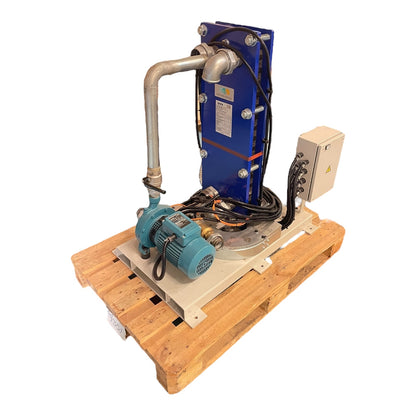 Calpeda Pumpstation mit einem Plattenwärmetauscher NM 25/160A/A Kreiselpumpe