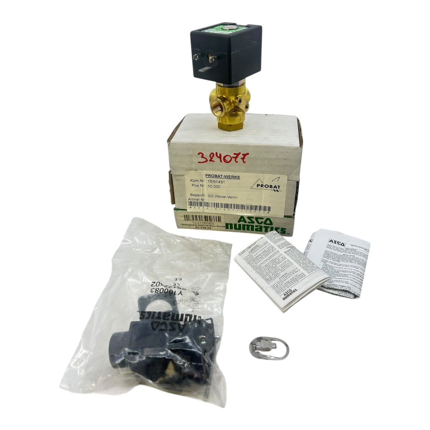 ASCO 3/2 Wegeventil Magnetventil SCXB320A178 Magnetventil von ASCO für Industrie