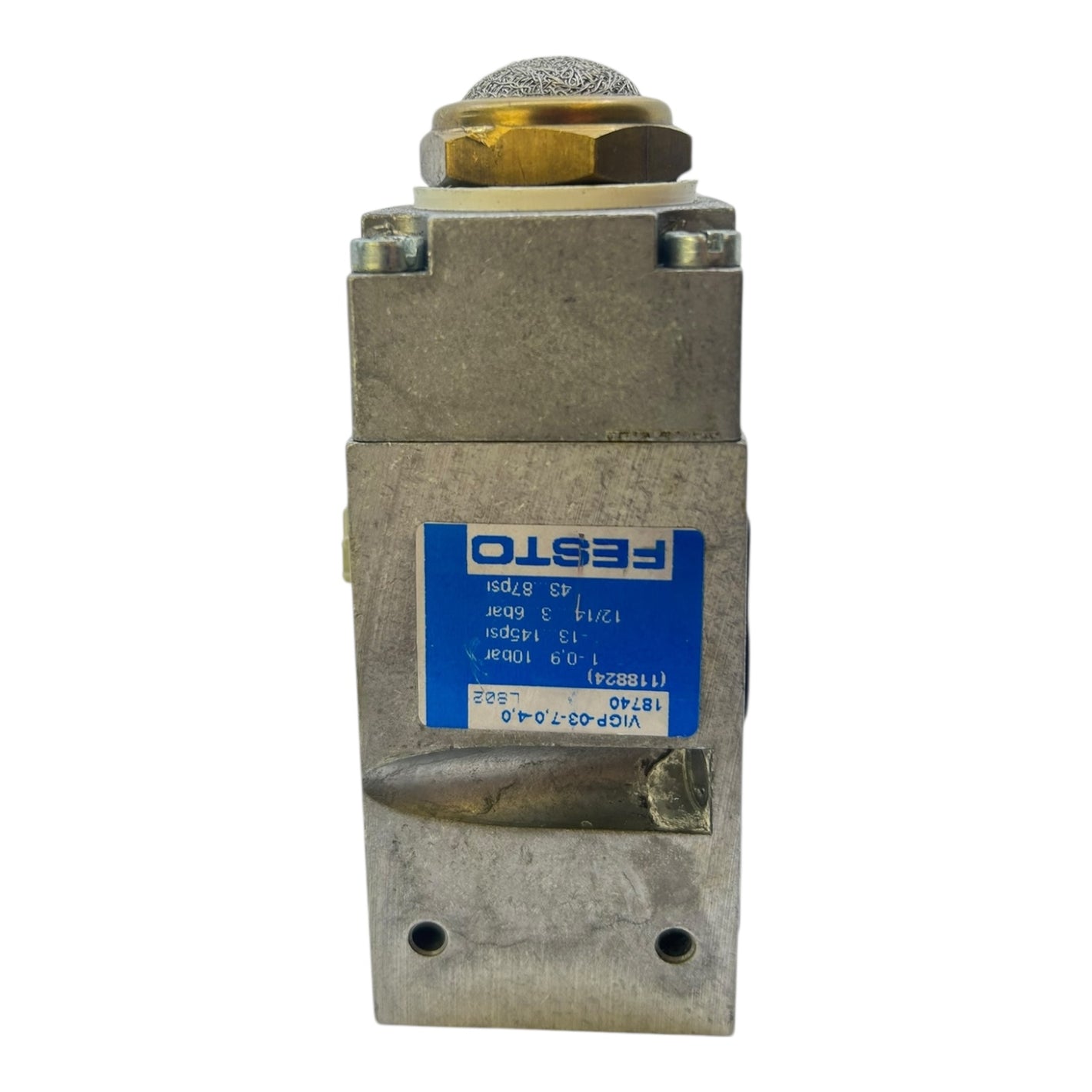 Festo Druckzonen Einspeisplatte VIGP-03-7,0-4,0 18740 Einspeisplatte von Festo