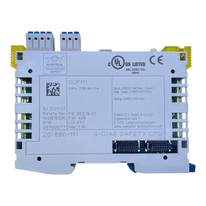 Sigmatek S-DIAS Safety CPU SCP111 20-890-111 CAN USB 24VDC 1.4A
