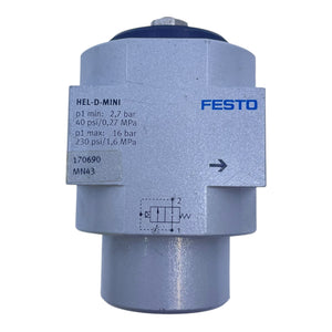 Festo Einschaltventil Pneumatikventil HEL-D-MINI 170690 für die Industrie