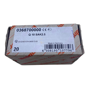 Q 10 SAK2.5 Weidmüller Schraubbrücken 0368700000 VE: 10 stk Für die Industrie