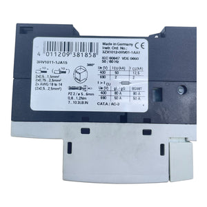 Siemens Leistungsschalter Motorschutzschalter 3RV1011-1JA15 Motorschutzschalter