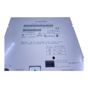 Siemens Bedienpanel 6AV3607-1JC20-0AX1 Operator Panel Bedienpanel von Siemens