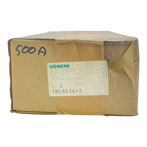 Siemens HLS-Sicherungseinsatz 500A 3NC8434-3 VE:3stk Sicherungseinsatz