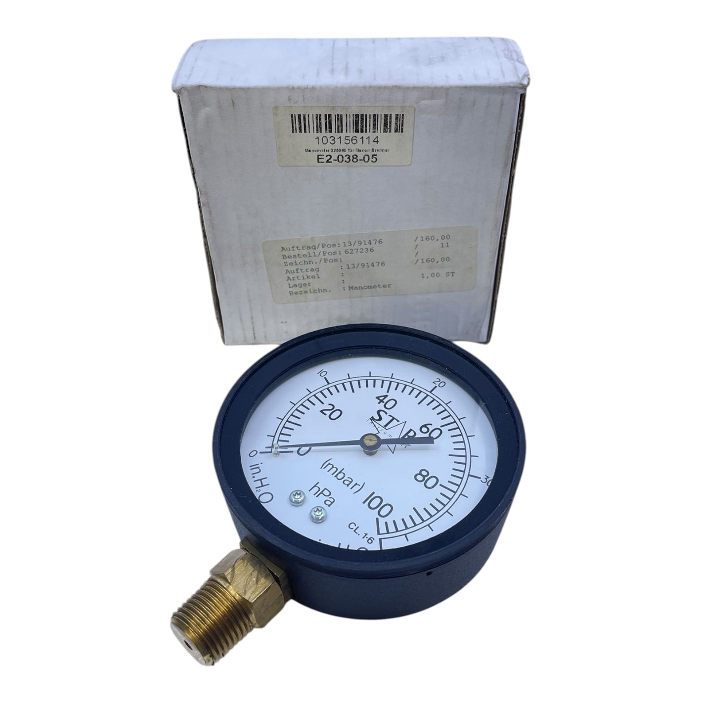 Star Manometer 0-10bar Manometer von Star für den Industriellen Nutzen