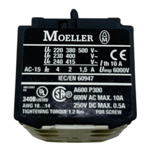 Moeller Hilfsschalterbaustein Hilfskontakt für DILER Schütze 04 DIL E Industrie