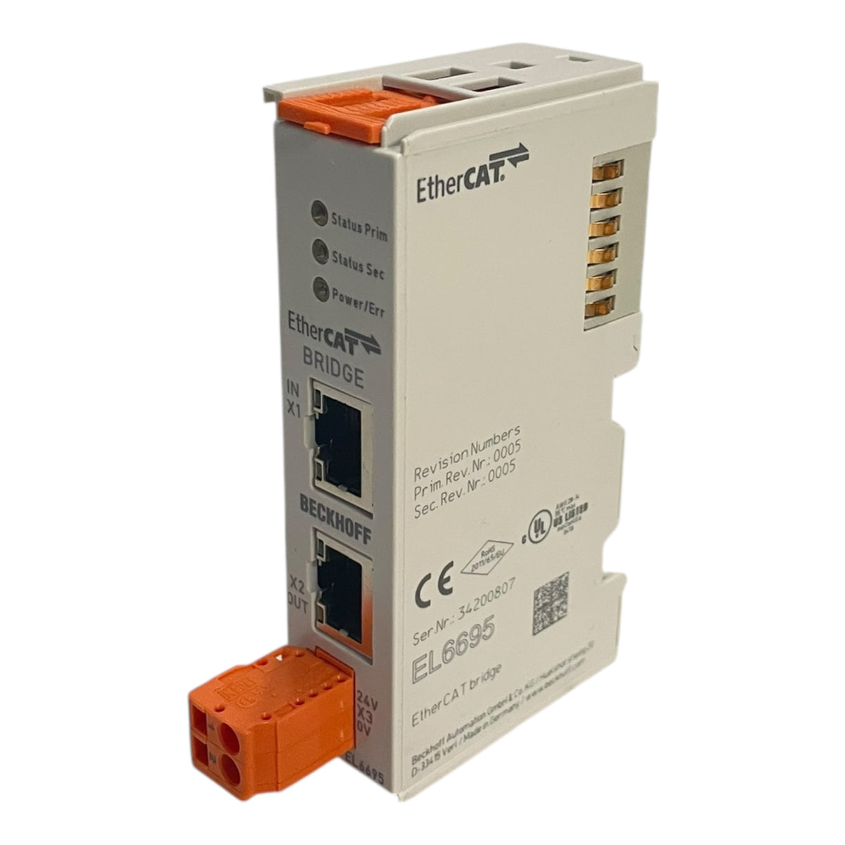 El6695 Module Beckhoff EtherCAT-Klemme Kommunikations-Interface EL6695 für die Indus