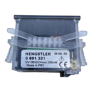 Hengstler Betriebsstundenzähler 0891331 12–36V DC