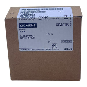 Siemens 6ES7133-6CV15-1AM0 5 BU-Cover 15MM. zum Schutz von Leerplätzen industr.