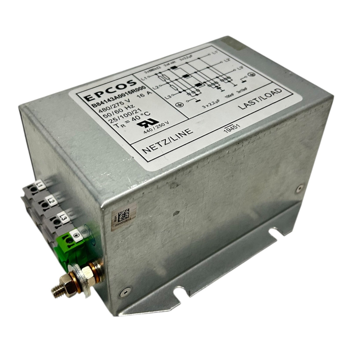 EPCOS Netzfilter 16A B84143A0016R000 Netzfilter für industriellen Einsatz