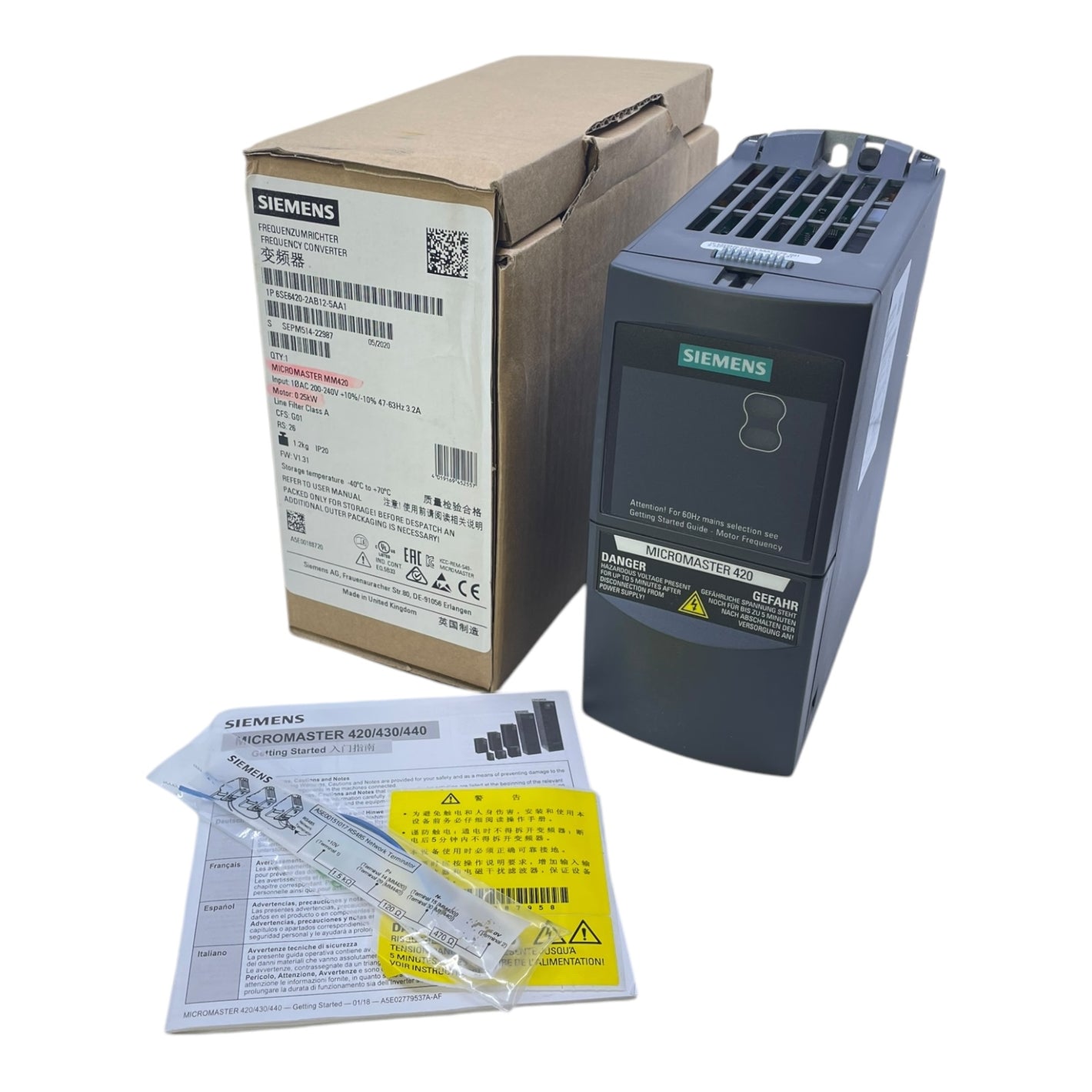 Siemens 6SE6420-2AB12-5AA1 Frequenzumrichter für industriellen Einsatz Umrichter