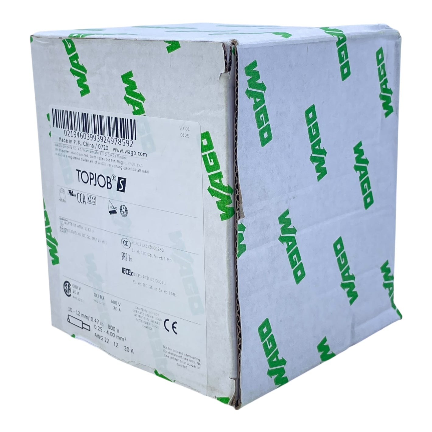 WAGO Vierstock-Reihenklemme 2,5mm² 2002-4127 VE:15 Stk