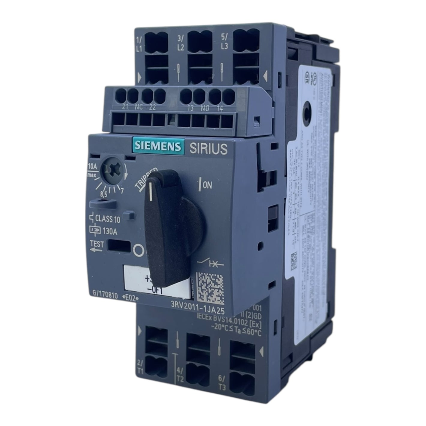 Siemens Motorschutzschalter 3RV2011-1JA25 Sirius 7–10A 130A