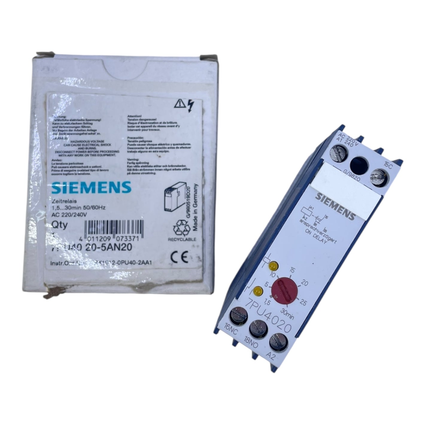 Siemens Zeitrelais Relais 7PU4020-5AN20 Relais für den Industriellen Einsatz