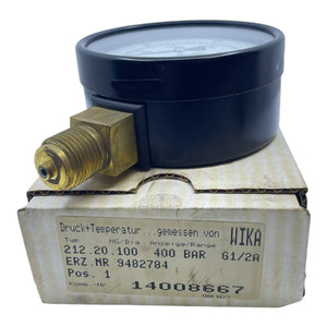 Wika Manometer 0-400bar Druckmessgerät 212.20.100 Druckmessgerät von Wika