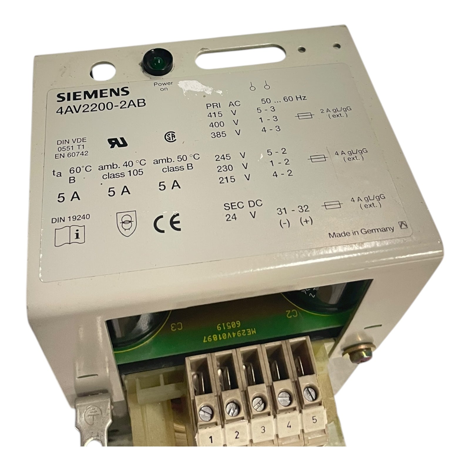 Siemens Transformator Netzteil 4AV2200-2AB Transformator Netzteil von