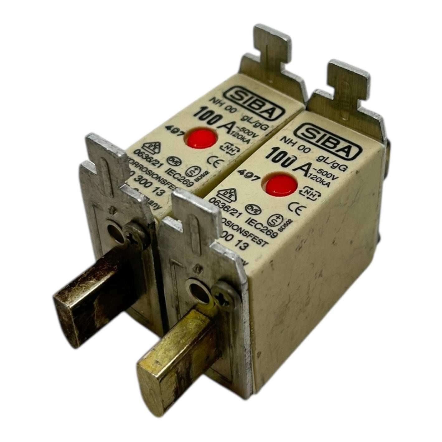 SIBA NH00 Sicherung 100A 500V gL/gG 120kA Korrosionsfest 20 300 13 VE:2stk