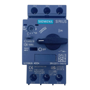 Siemens Motorschutzschalter 5,5-8A 3RV2011-1HA10 SIRIUS 1,1–1,6Nm