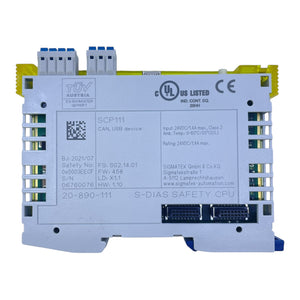 Sigmatek S-DIAS Safety CPU SCP111 20-890-111 CAN USB 24VDC 1.4A