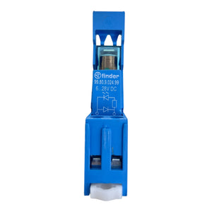 Finder Relaismodul 95.95.3 mit Sockel 99.80.9.024.99 24V DC 10A 300VAC