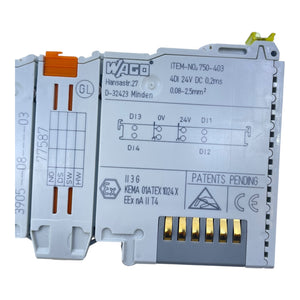 WAGO 750-403 Feldbusklemme 4DI 24V DC Digitaleingangsklemme
