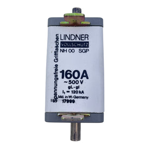 Lindner Sicherungseinsatz NH00 SGP 160A 500V gL/gG Vollschutz Industrie