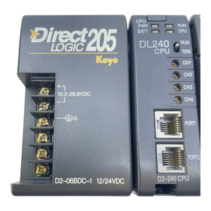 Koyo DirectLogic 205 SPS DL240 + D2-16ND3-2 + D2-16TD2-2 Module Industrie