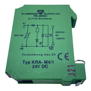 BTR Koppelbaustein Schließer KRA-M4/1 24VDC Koppelbaustein von BTR Industrie