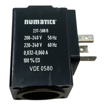 Numatics Magnetspule 200-240V 50/60Hz Spule für Magnetventil VDE 0580 237-588B