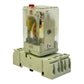 Kuhnke Relais 24V AC Z345 UF3C mit Sockel 5-polig transparent Steckrelais