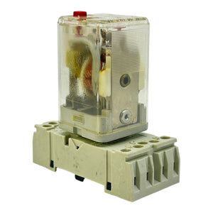 Kuhnke Relais 24V AC Z345 UF3C mit Sockel 5-polig transparent Steckrelais