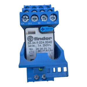 Finder Steckrelais mit Sockel  24V 55.34.8.230.0040 für den Industriellen Nutzen