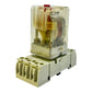 Kuhnke Relais 24V AC Z345 UF3C mit Sockel 5-polig transparent Steckrelais