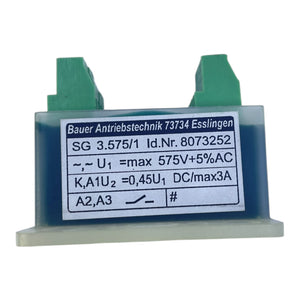 Bauer Bremsgleichrichter 230–400 V für Drehstrommotoren SG 3.575/1 8073252