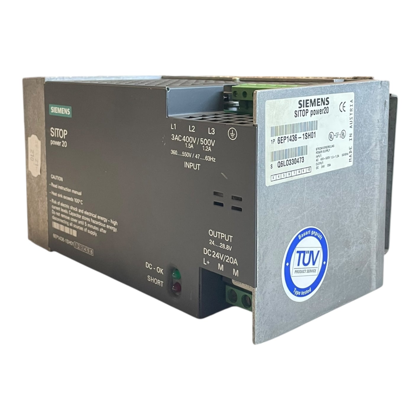 Siemens SITOP power20 Stromversorgung Netzteil 6EP1436-1SH01 für Industrie