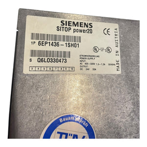 Siemens SITOP power20 Stromversorgung Netzteil 6EP1436-1SH01 für Industrie