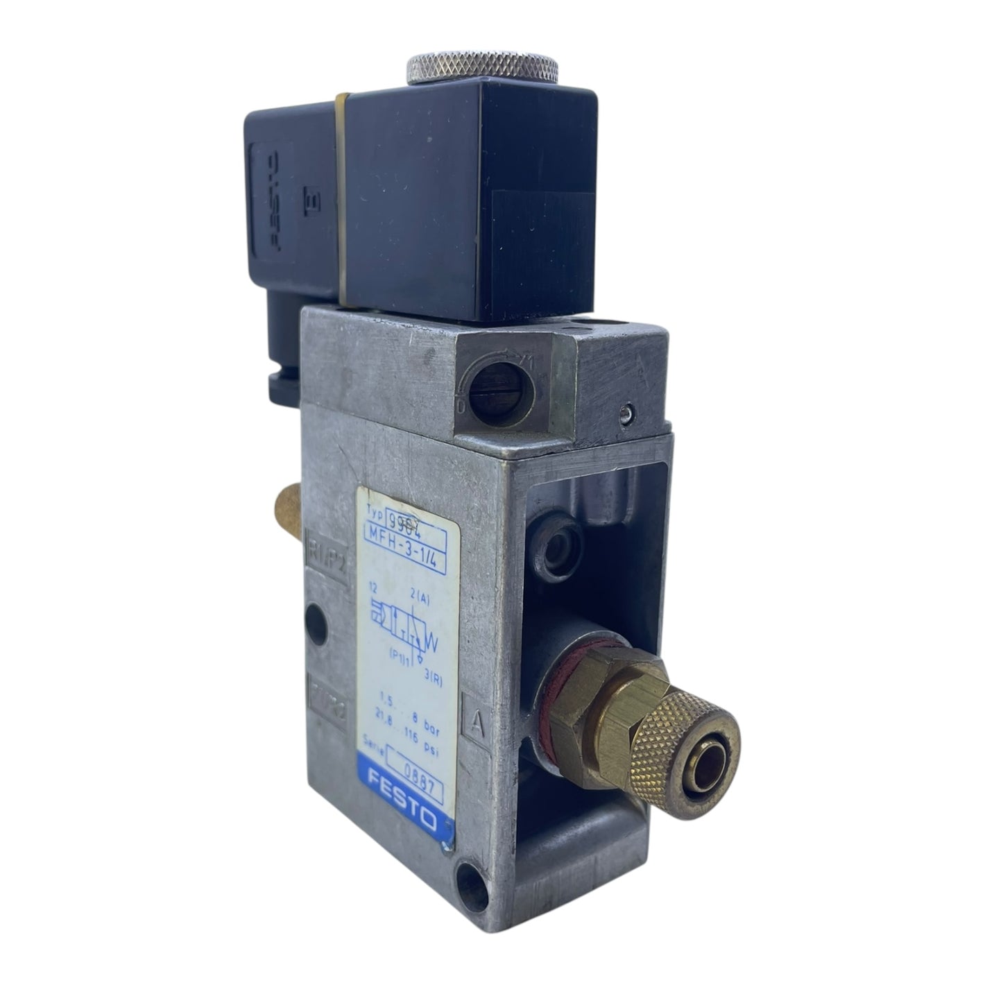 Festo Magnetventil Pneumatikventil MFH-3-1/4 mit Magnetspule Magnetventil