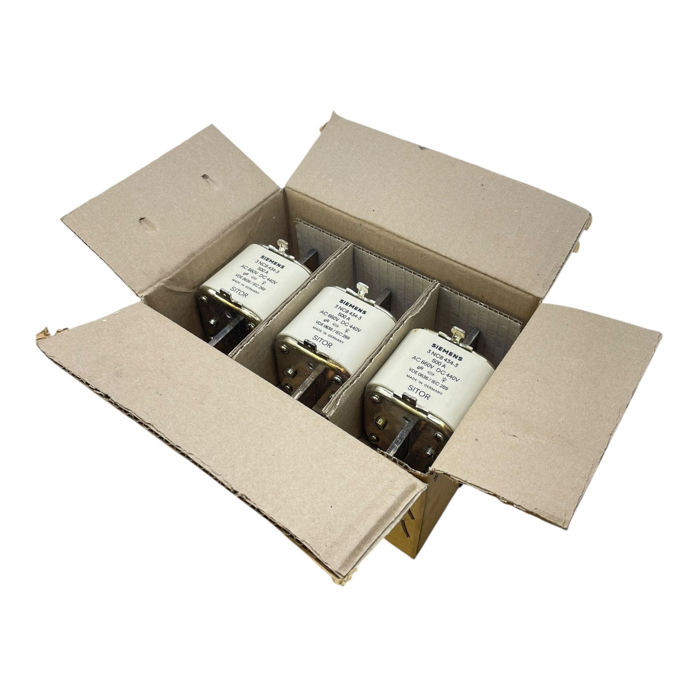 Siemens Sicherungseinsatz 3NC8434-3 660VDC 440V 500A VE:3stk Sicherungseinsatz