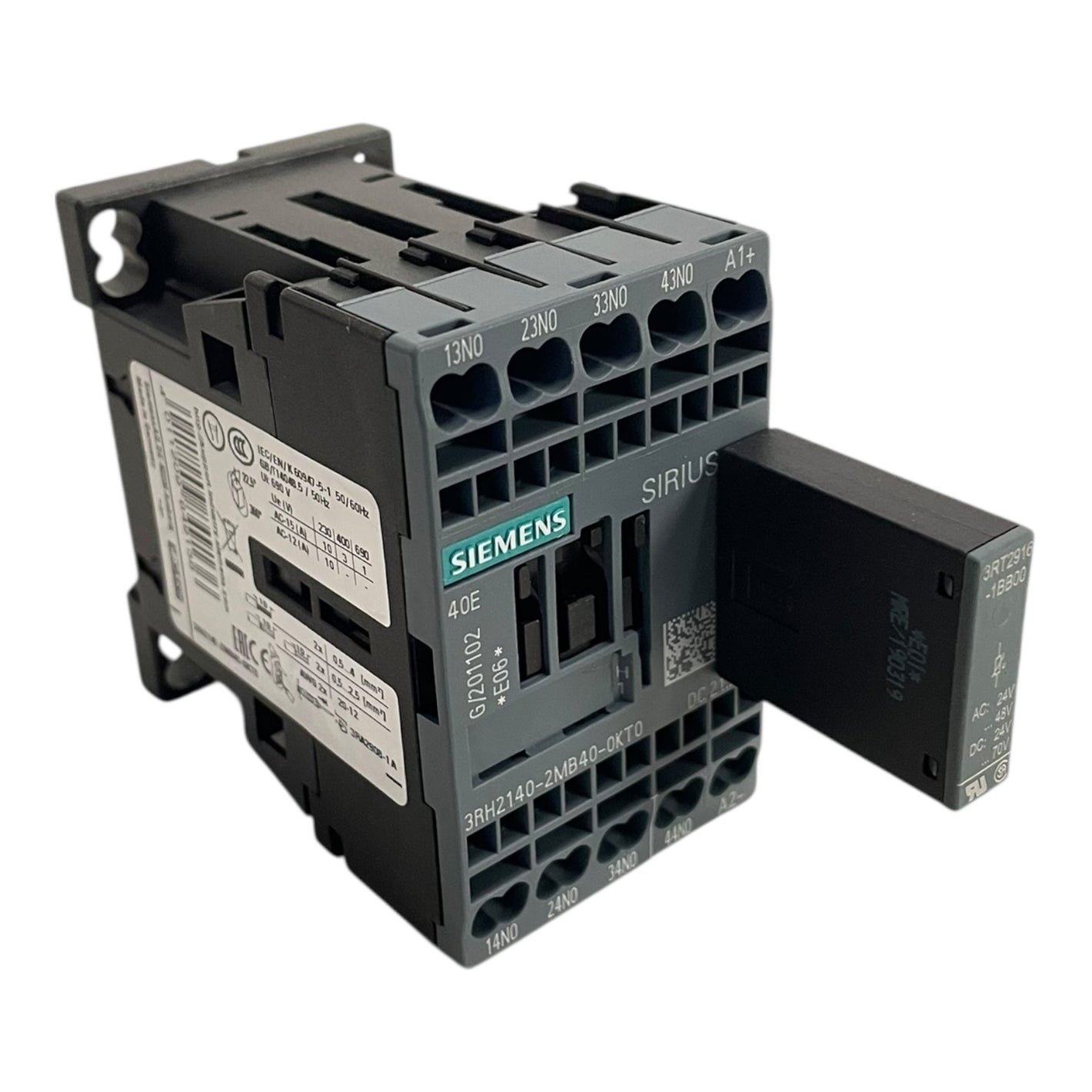 Siemens Koppelhilfsschütz DC 24 V 3RH2140-2MB40-0KT0 3RT2916-1BB00 Industrie