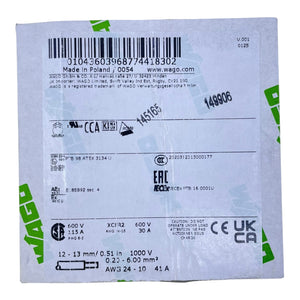 Wago Potentialabgriff Power Tap 285-447 VE:10 Stück