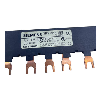 Siemens Sammelschiene 3RV1915-1BB Sammelschiene für den Industrie Bereich