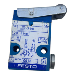 Festo Rollenhebelventil Pneumatikventil ROS-3-1/8 Rollenhebelventil von Festo