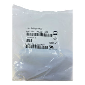 Harting Tüllengehäuse 19300241522 Han24B-gs-M32 Tüllengehäuse von Harting