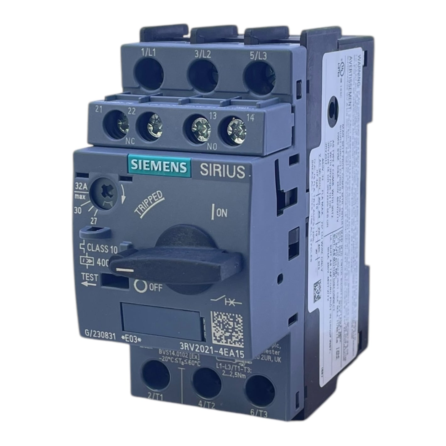 Siemens 3RV2021-4EA15 Leistungsschalter Baugröße S0 für den Motorschutz industr.