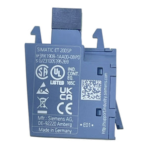Siemens Modul SIMATIC ET200SP 3RK1908-1AA00-0BP0 Anschluss an Peripheriemodule