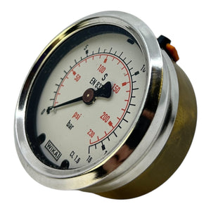 WIKA Manometer Druckmesser 0–16 bar / 0–230 psi EN 837 Manometer für Industrie