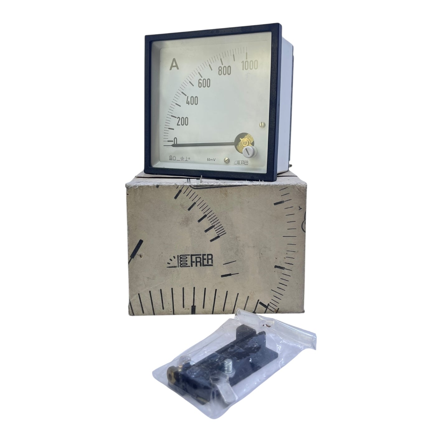FRER Analog Amperemeter 0–1000A mit Shunt RL=0,02Ω Panelmeter Strommessgerät
