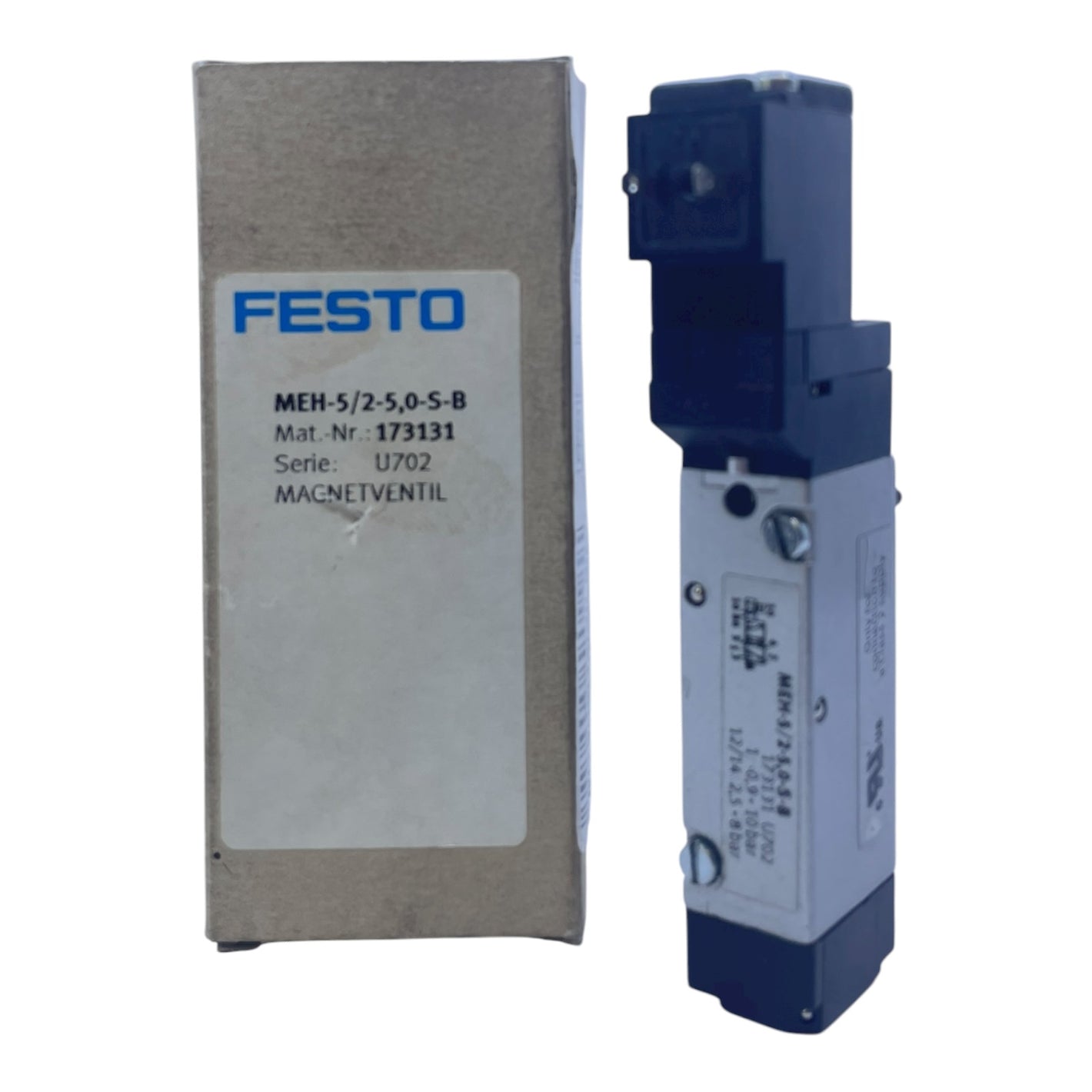 Festo Magnetventil Pneumatikventil MEH-5/2-5,0-S-B 173131 Pneumatikventil