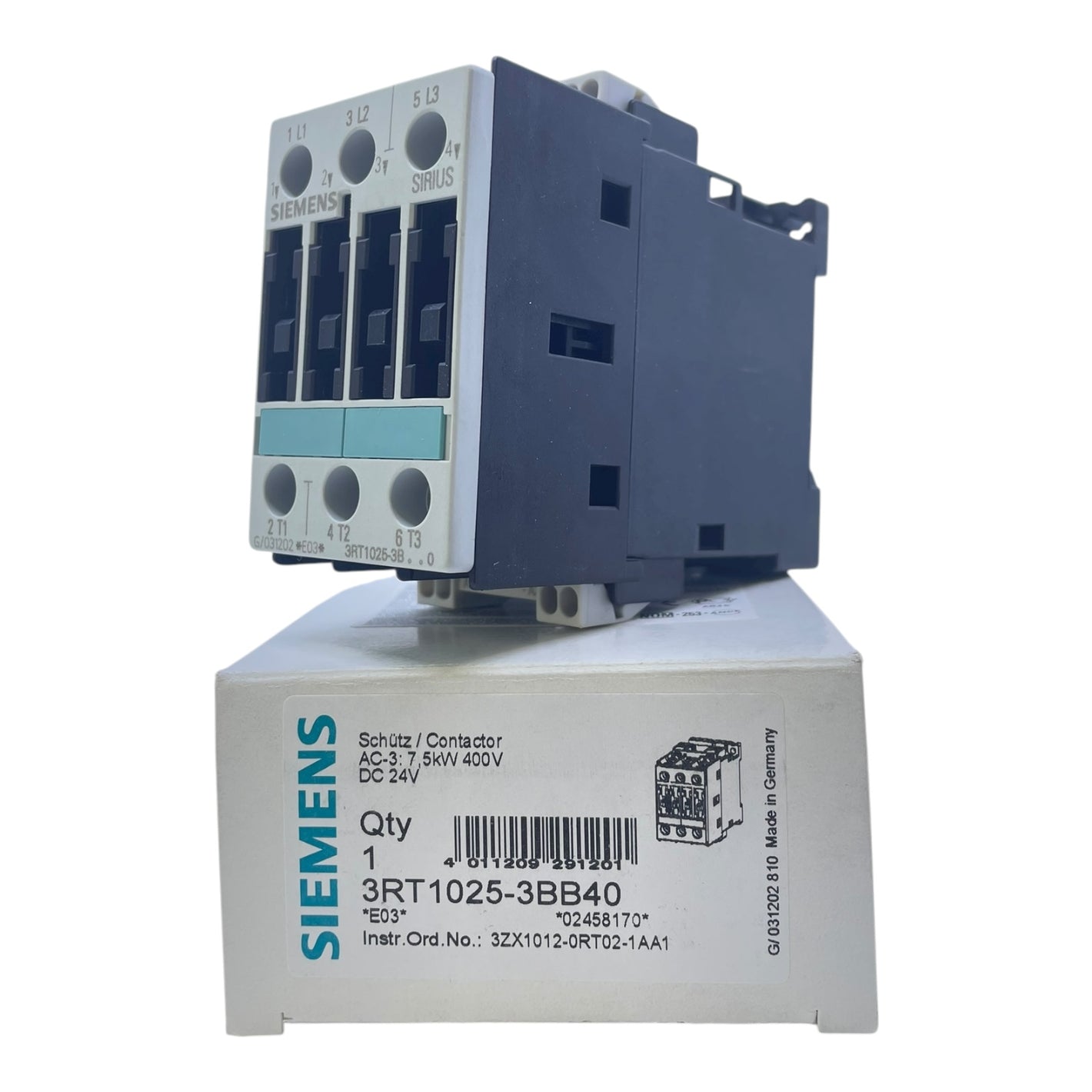 Siemens Leistungsschalter 3RT1025-3BB40 Leistungsschalter von Siemens Industrie